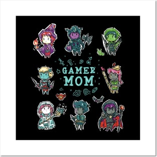 Gamer Mom Fantasy RPG Characters Posters and Art